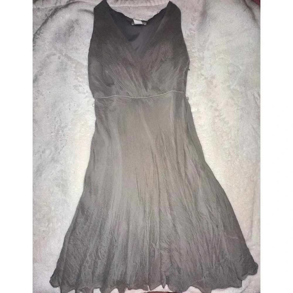 J.‎ Crew Gray Dress Sleeveless V-Neck Party Cocktail Casual Size 6